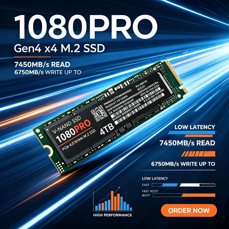 M.2 Nvme 4Tb Pcie 4.0 Ssd - أصلي 1080Pro 512GB-4TB PCIe NVMe 4.0