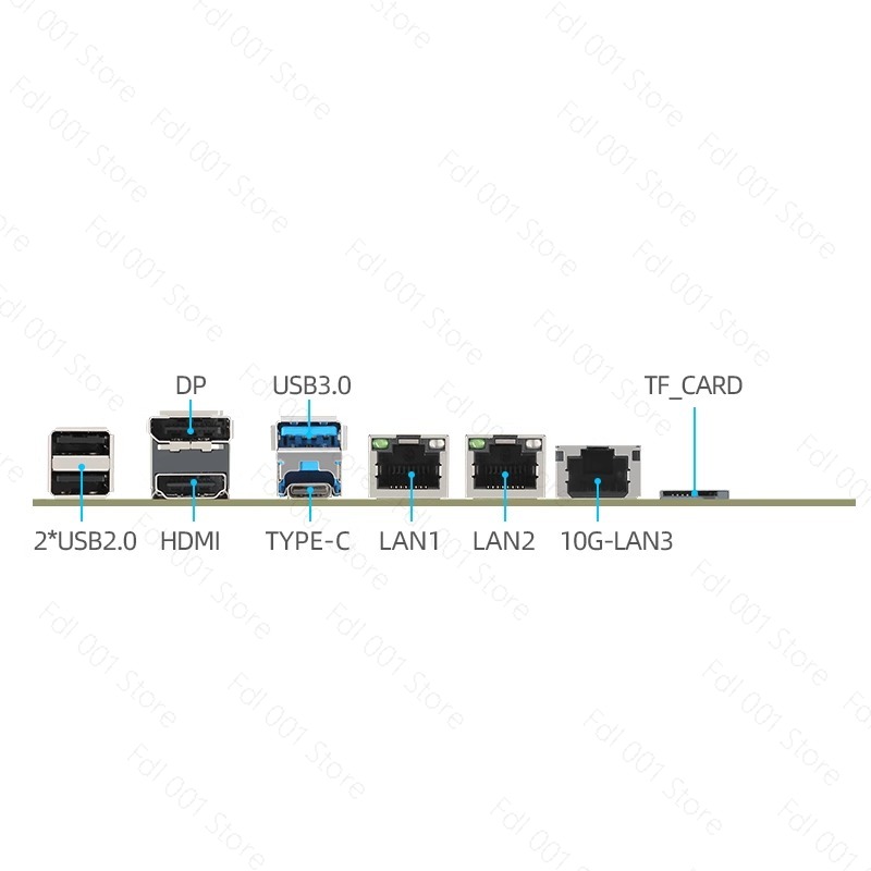 Nas Motherboard N100 6 Sata - لوحة أم N100 مع منفذين 2.5G