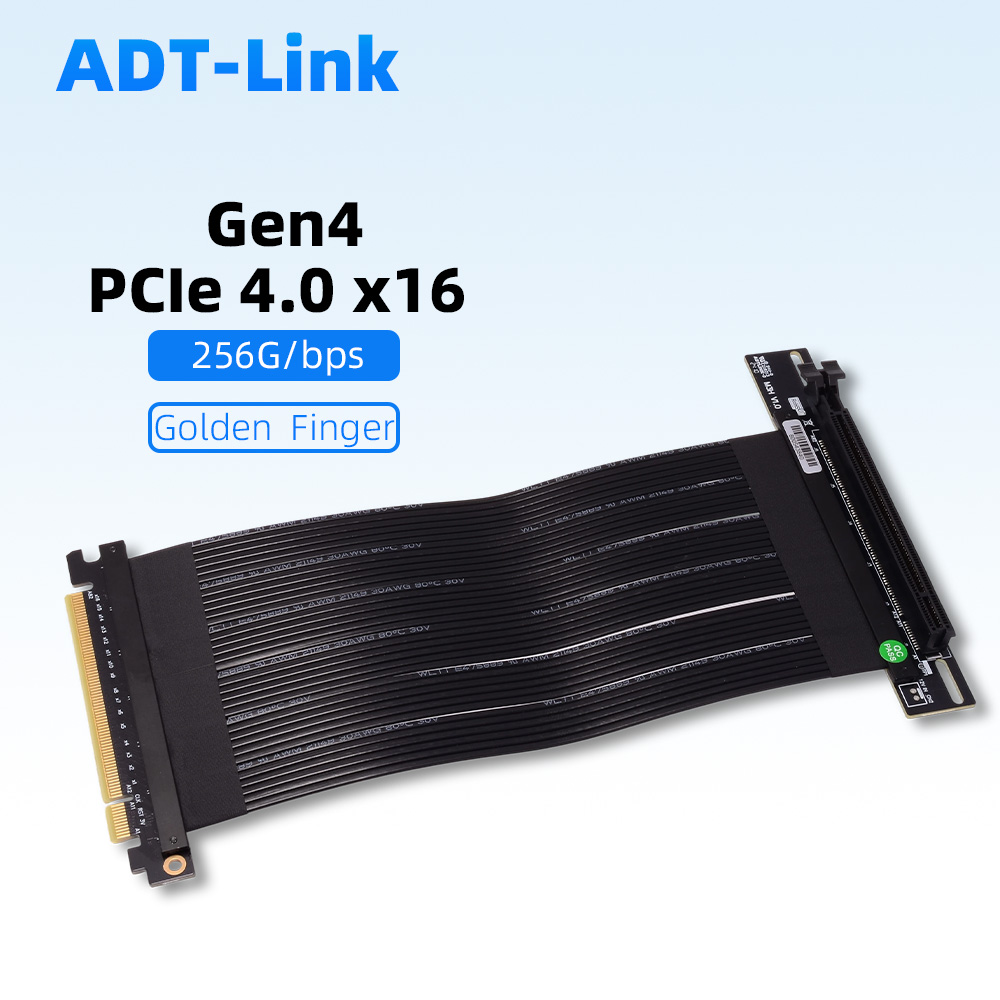 الناهض الفضة PCIe 4.0X16 إلى X - مراجعة Pcie 4.0 X16 Riser Cable 90 Degree وسعره