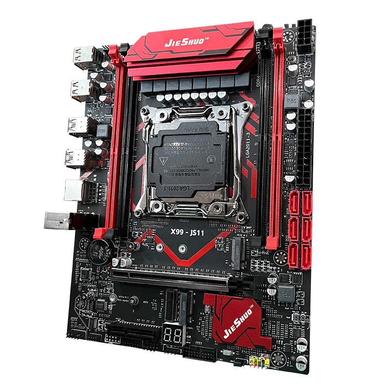 X99-JS11 LGA 2011-3 + زيون E5- - مراجعة X99 Dual Cpu Motherboard Combo وسعره