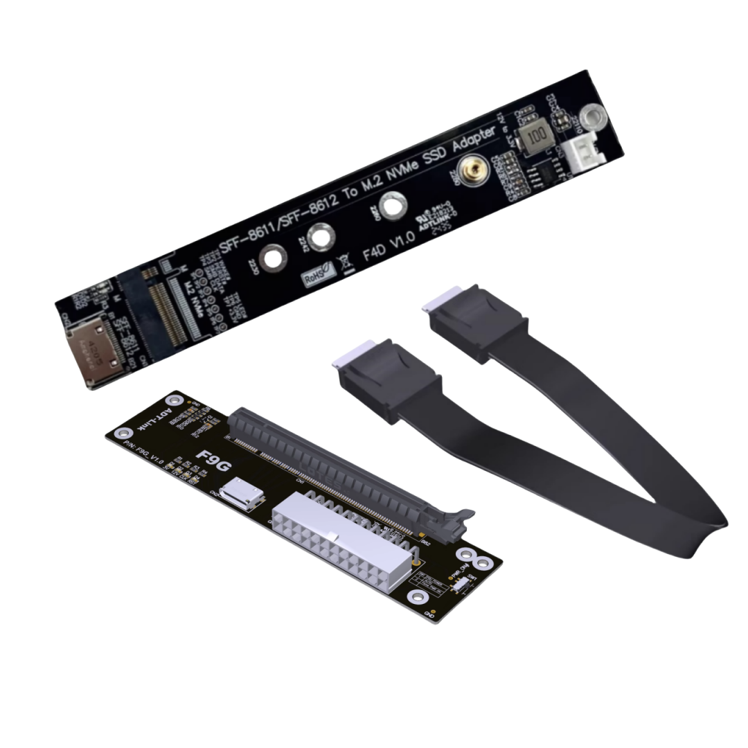 PCIe 4.0 X4 64Gbps OCuLink بطا - مراجعة External Gpu Dock Pcie 4.0 Oculink وسعره