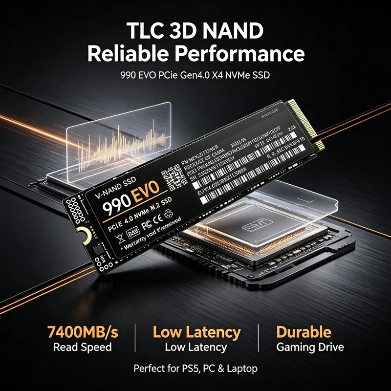 قرص SSD من نوع M.2 NVMe 990 EV - مراجعة M.2 Nvme 4Tb Pcie 4.0 Ssd وسعره