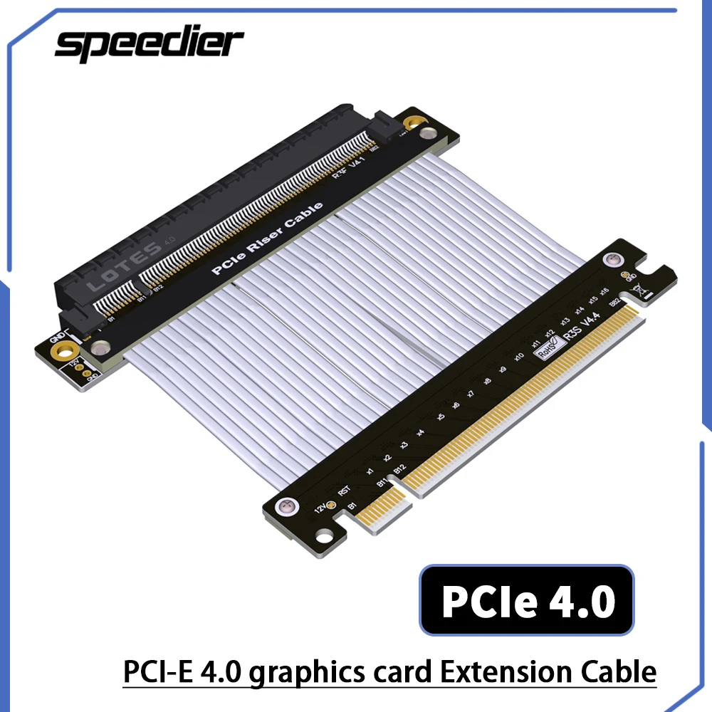 كابل تمديد PCIE 4.0 X16 بزاوية - مراجعة Pcie 4.0 X16 Riser Cable 90 Degree وسعره