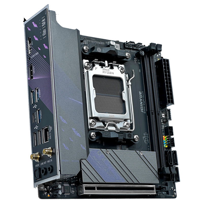اللوحة الأم JGINYUE B650I Nigh - مراجعة B650 Itx Motherboard Wifi وسعره