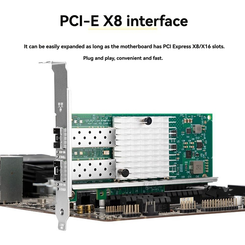 X520-DA1 10 جيجا بايت SFP + بط - مراجعة 10Gb Sfp+ Pcie Network Card Dual Port وسعره