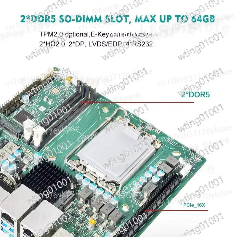 لوحة أم صناعية مدمجة من الجيل  - مراجعة Lga 1700 Ddr5 Itx Motherboard وسعره