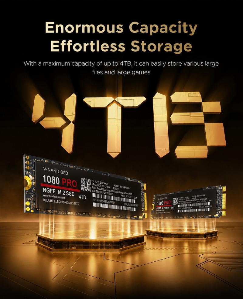 قرص SSD أصلي 100% من نوع 1080P - مراجعة M.2 Nvme 4Tb Pcie 4.0 Ssd وسعره