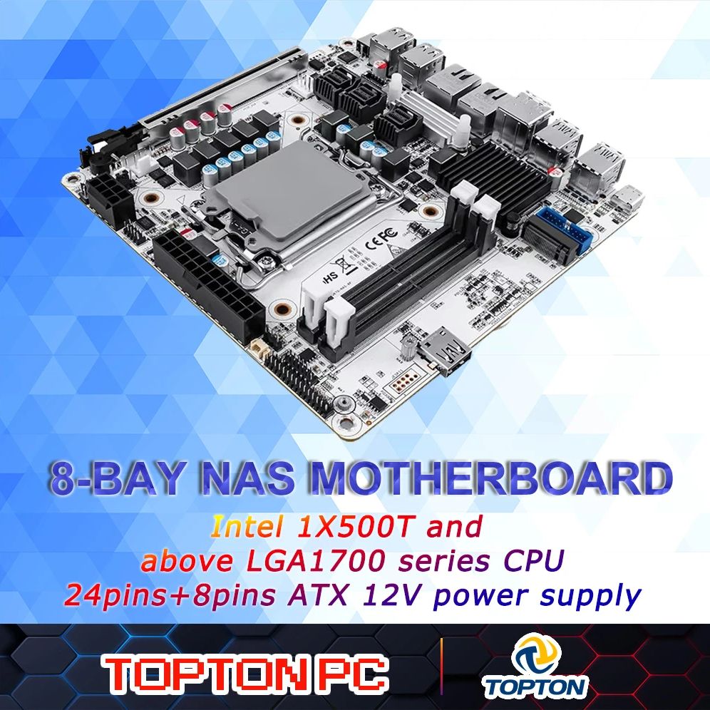 اللوحة الأم 8-Bay NAS Mini ITX - مراجعة Lga 1700 Ddr5 Itx Motherboard وسعره